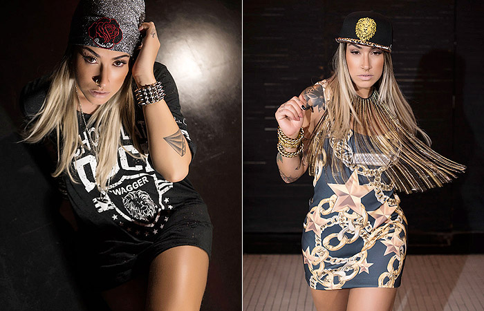 Dani Bolina e Aline Riscado fotografam para nova marca com looks que se inspiram no funk