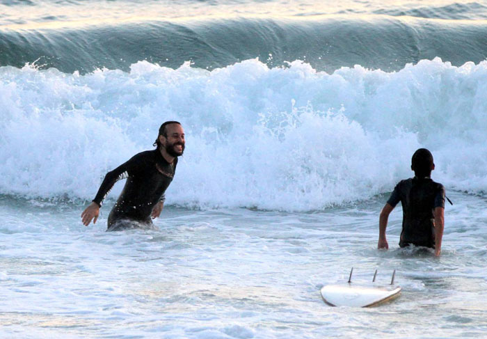 Gabriel e o filho Tom