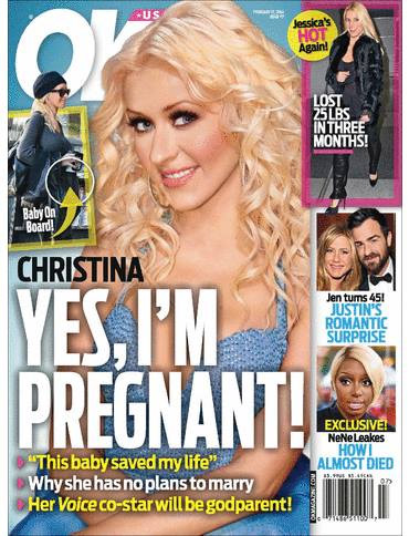  Revista diz que Christina Aguilera estaria grávida
