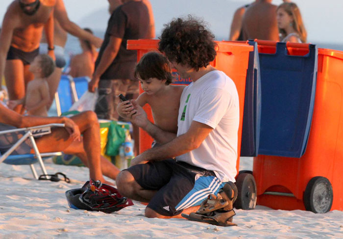 Eriberto Leão e o filho