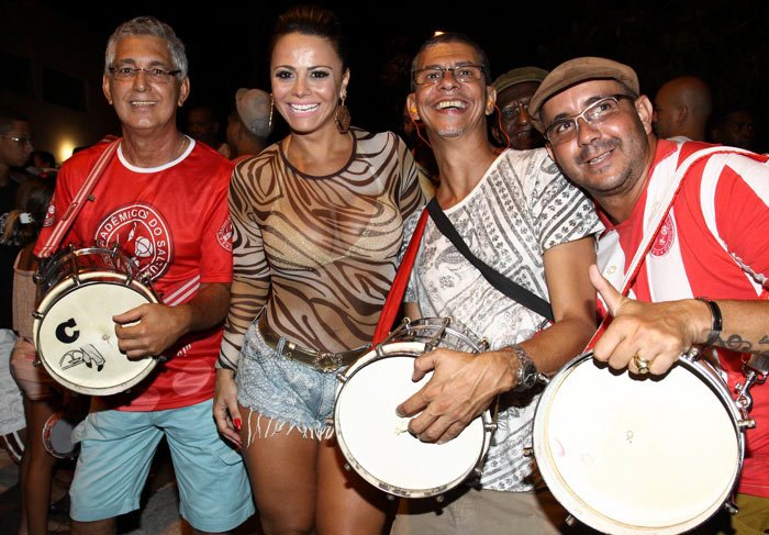 Viviane Araújo no ensaio do Salgueiro