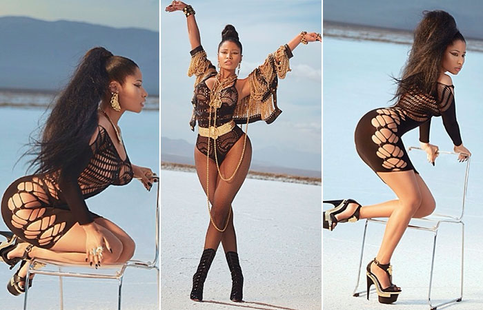 Nicki Minaj posa luxuosa em deserto de Los Angeles