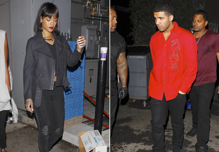 Rihanna e Drake deixam balada juntos e levantam suspeitas 
