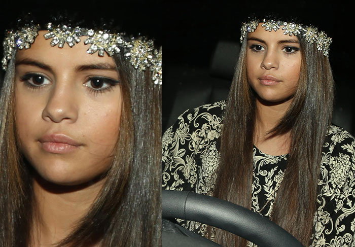 Selena Gomez sai deslumbrante do salão de beleza 