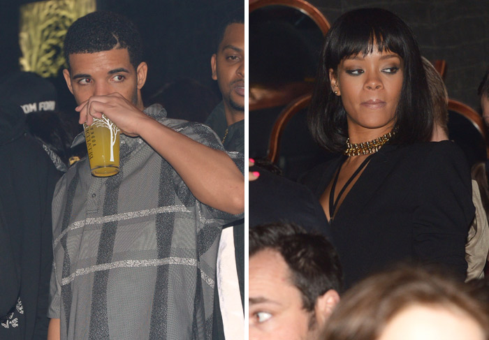Rihanna curte noitada com o ex Drake em Paris