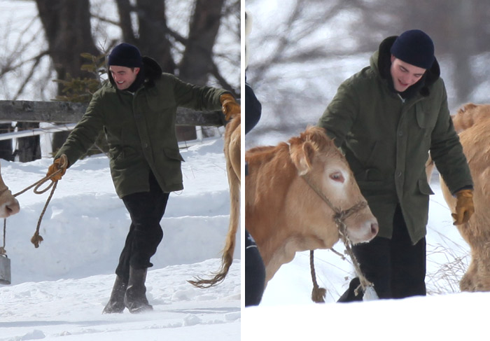 Robert Pattinson aproveita vida selvagem na neve do Canadá