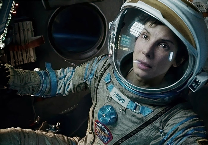 Sandra Bullock, de Gravidade - Indicada como Melhor Atriz