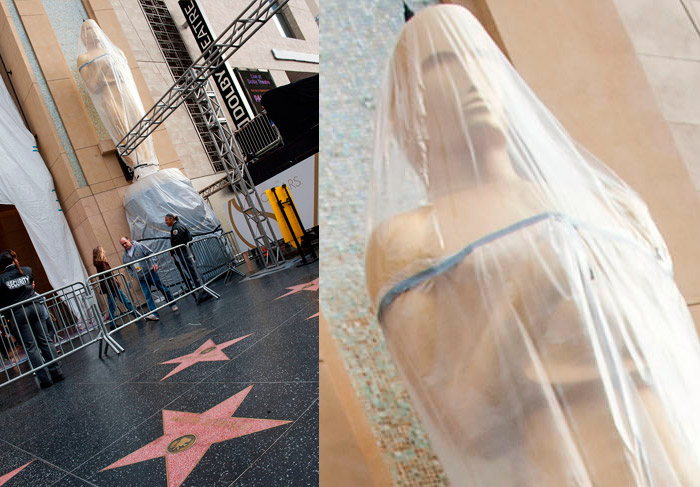 Preparativos para os Oscar 2014: O Tapete vermelho do Dolby Theatre