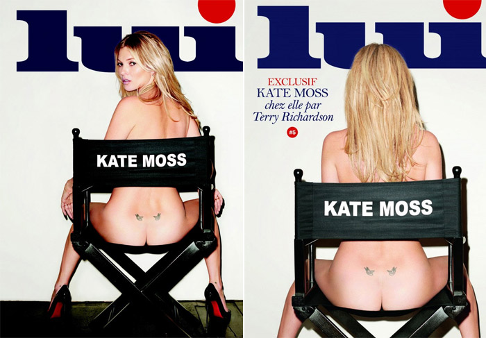 Kate Moss posa nua para revista francesa