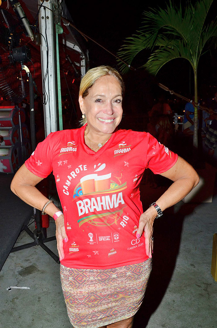 Susana Vieira: Credenciamento do Camarote Brahma, no Rio de Janeiro