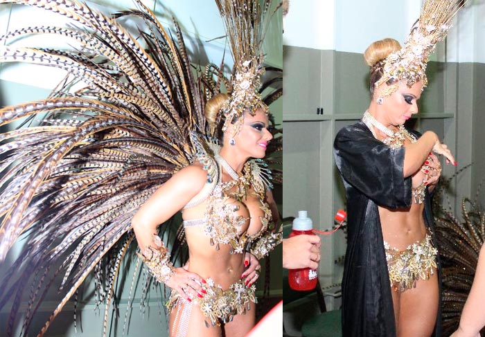 Viviane Araújo empresta seu charme para o Carnaval de Floripa