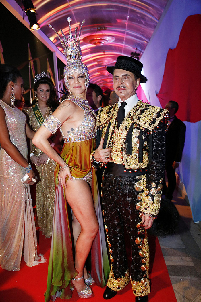 Luana Piovani e Zeka Marquez, no Baile do Copacabana Palace