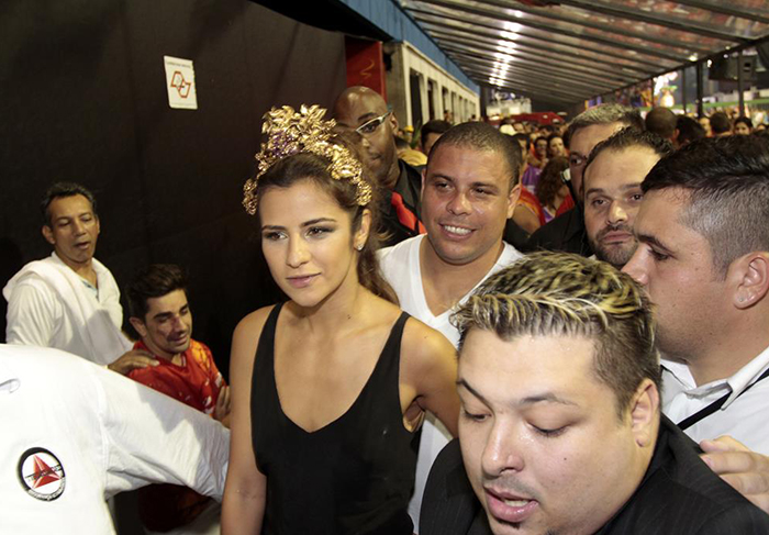 Ronaldo e Paula Moraes chegam ao Camarote Brahma, em São Paulo!