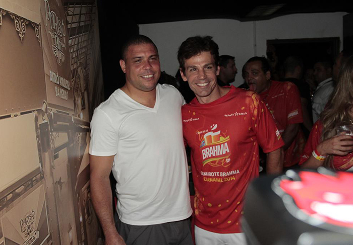 Ronaldo e Márcio Atalla no Camarote Brahma, em São Paulo!