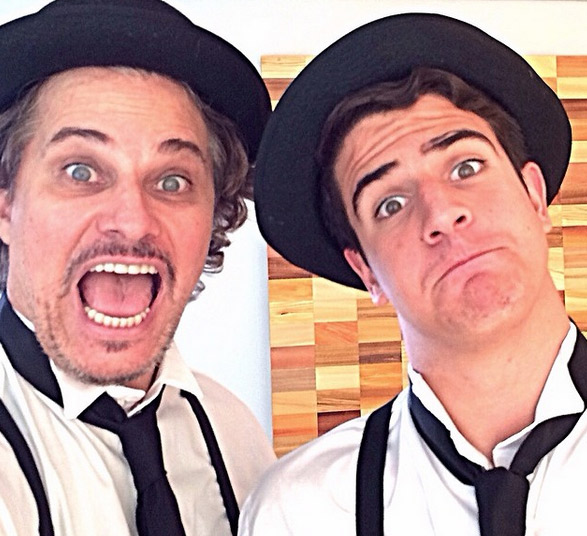 Edson Celulari e o filho encarnam Charles Chaplin