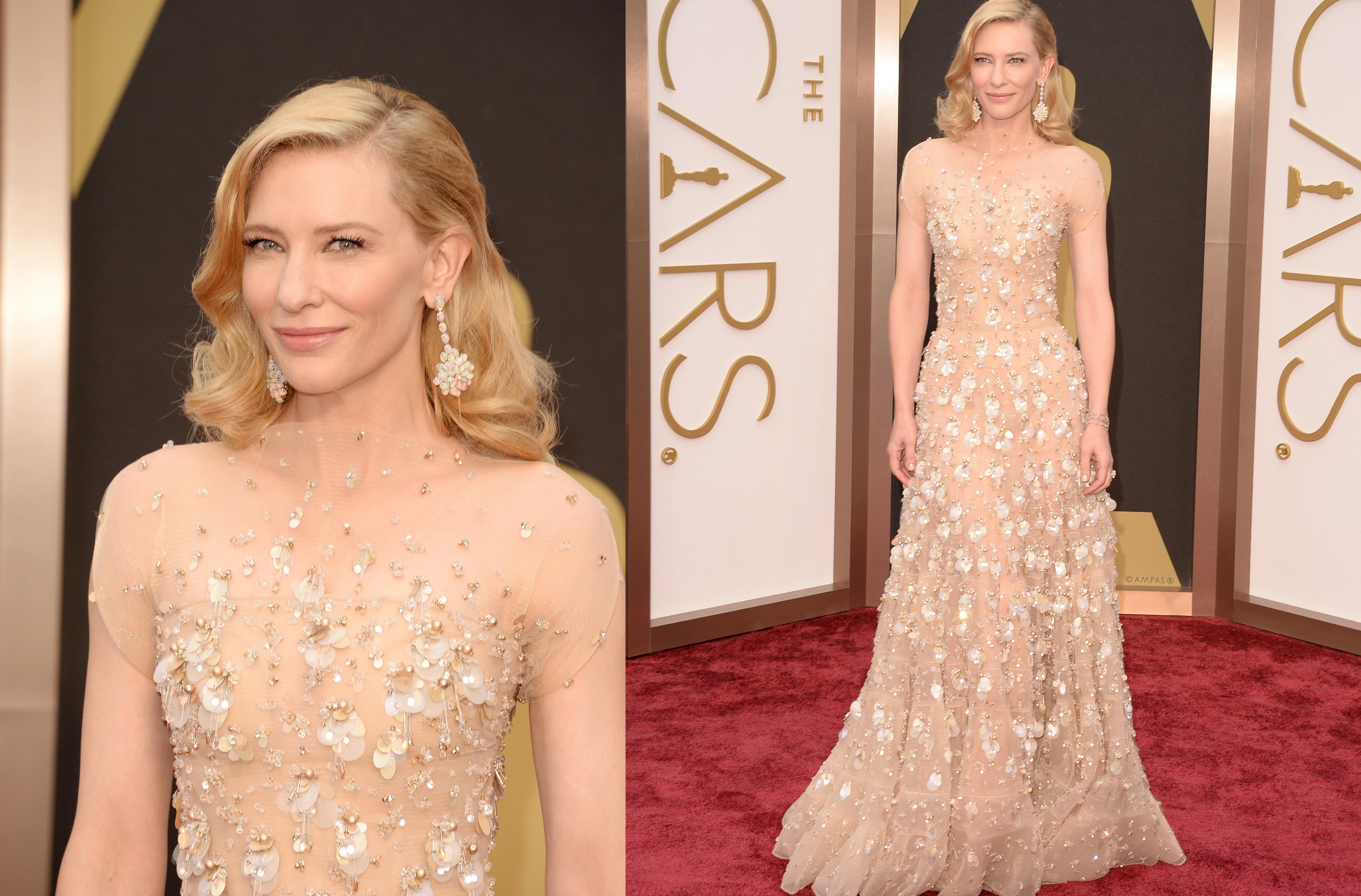 Cate Blanchett  usou Armani Privé  na medida certa. 