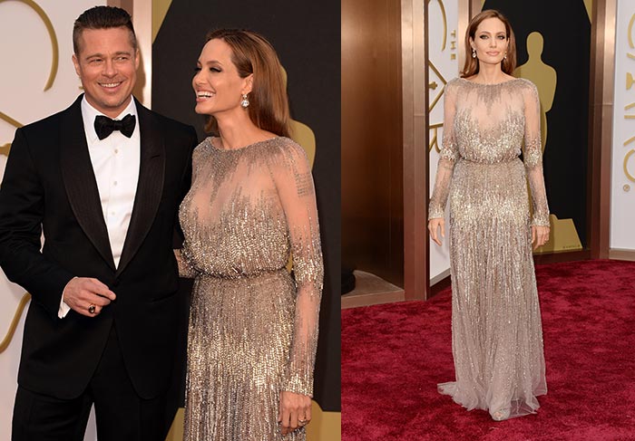 OSCAR 2014  - Angelina Jolie e Brad Pitt roubam a cena ao passar pelo tapete vermelho