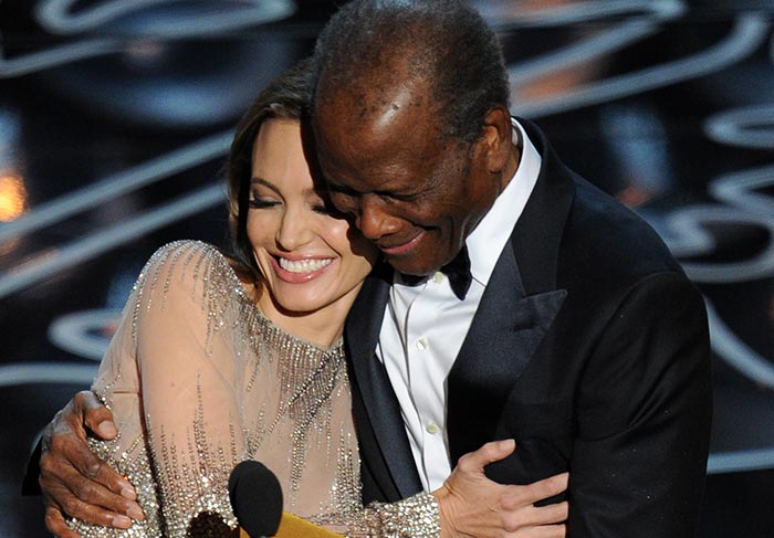 Angelina Jolie e Sidney Poitier