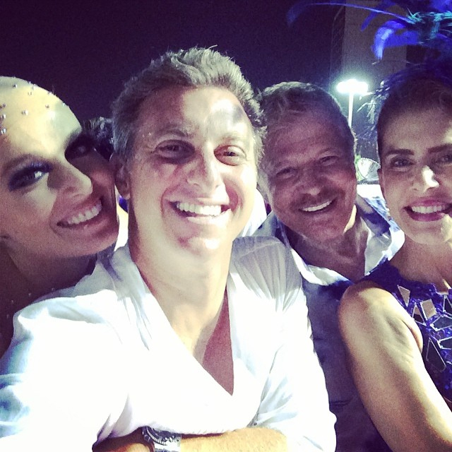 Luciano Huck, Angélica, Miguel Falabella e Maitê Proença animados para desfilar na Beija-flor