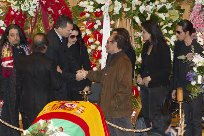 Funeral de Paco De Lucia tem presença do Príncipe Felipe da Espanha