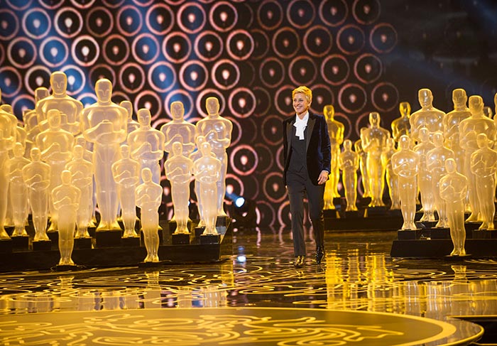 Direto do palco do Dolby Theatre, cenas do Oscar 2014: Ellen DeGeneres