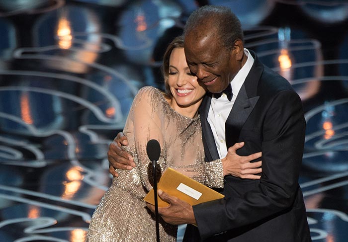 Angelina Jolie e Sidney Poitier