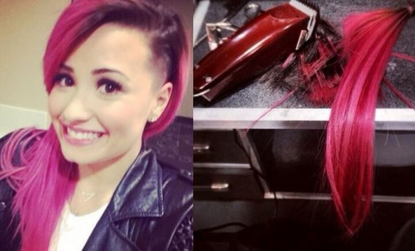  Demi Lovato faz corte de cabelo radical