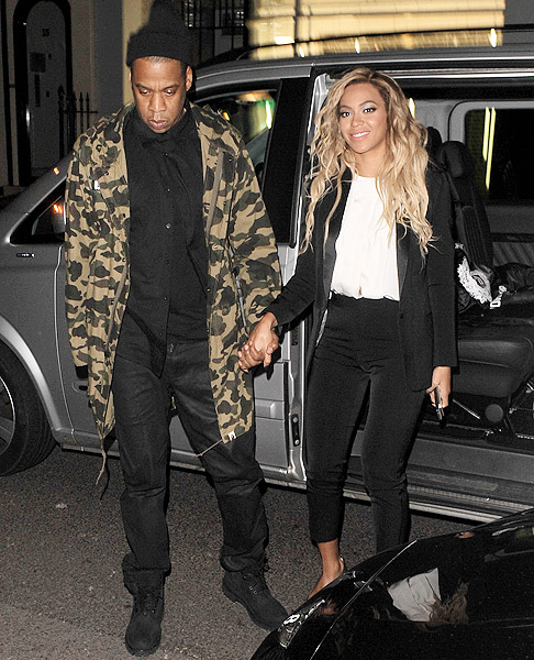 Beyonce aproveita noite com Jay-Z