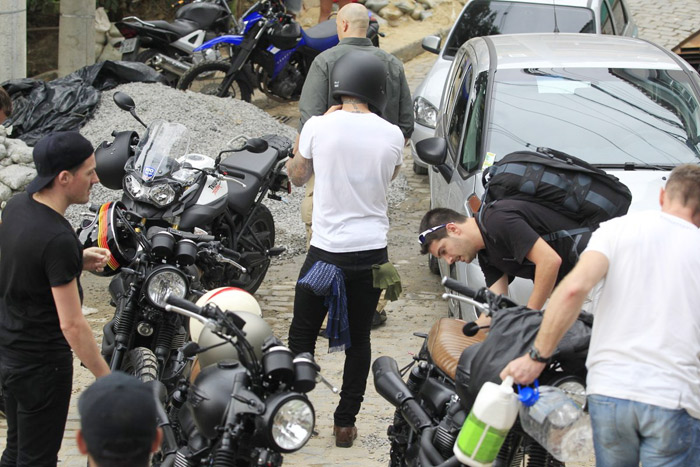 David Beckham visita a favela do Vidigal, no  Rio