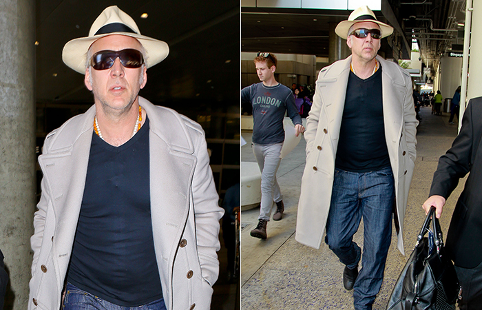 Nicolas Cage adere ao look grisalho