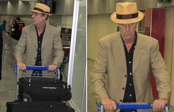 Hugh Laurie desembarca no Rio de Janeiro