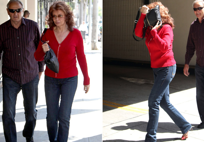  Sophia Loren dá uma de Lindsay Lohan nas ruas de Los Angeles