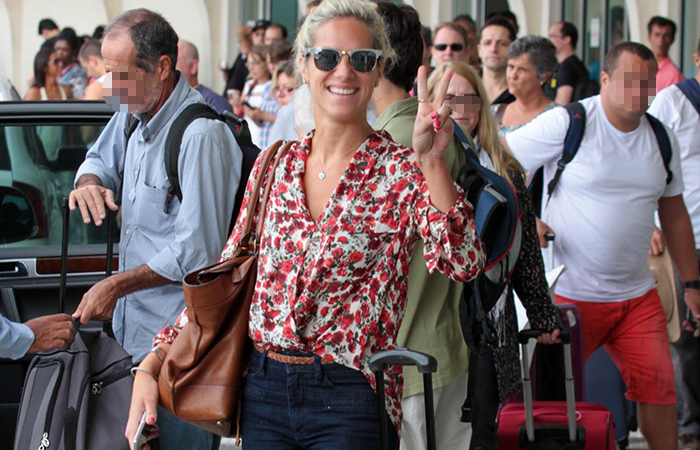 Giovanna Ewbank e Illdi Silva são vistas no aeroporto, em São Paulo