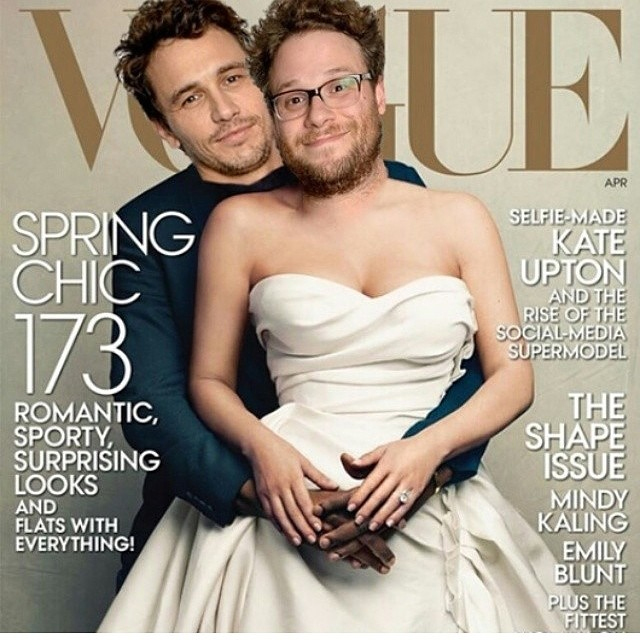  James Franco faz brincadeira com capa da revista Vogue