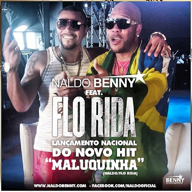 Naldo lembra fãs do lançamento de sua música com Flo Rida