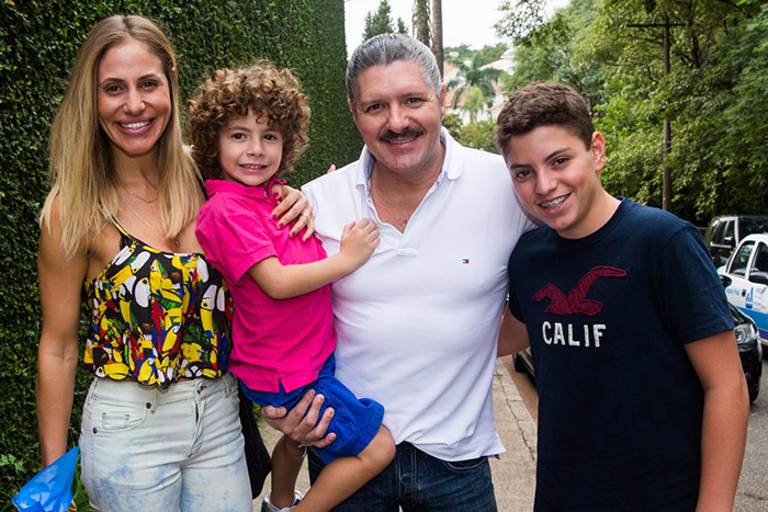 Fabio Villa Verde e a família