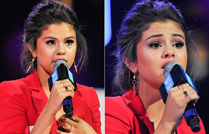 Selena Gomez usa anel de compromisso dado por Justin Bieber