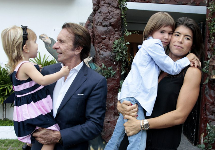 Emmerson Fittipaldi e a família 