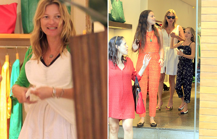 Kate Moss passeia pelo Rio