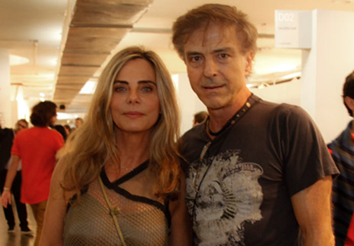 Bruna Lombardi com o marido Carlos Alberto Riccelli