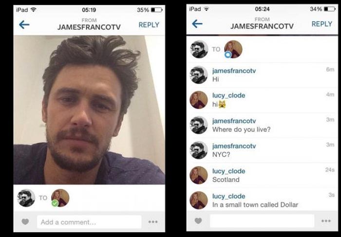 James Franco se desculpa por assediar garota de 17 anos nas redes sociais