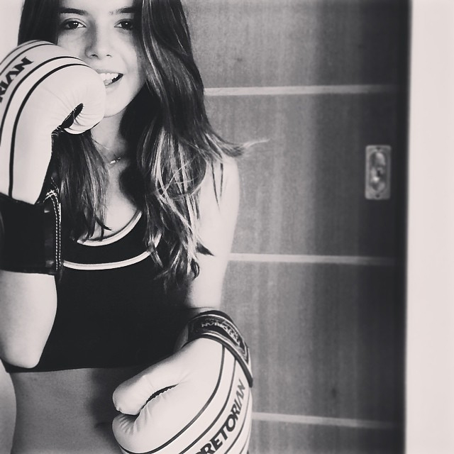 Giovanna Lancellotti se dedica aos treinos de Muai Thai