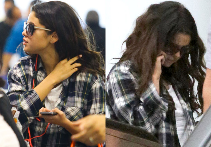 Selena Gomez tenta se esconder em aeroporto de Miami