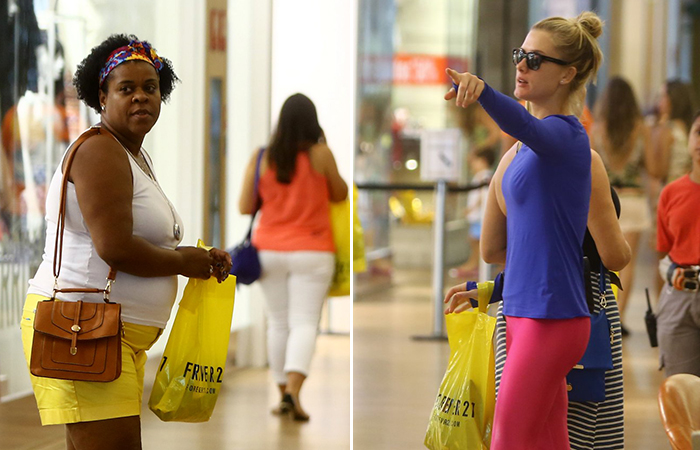  Fiorella Mattheis e Cacau Protásio passeiam no shopping 