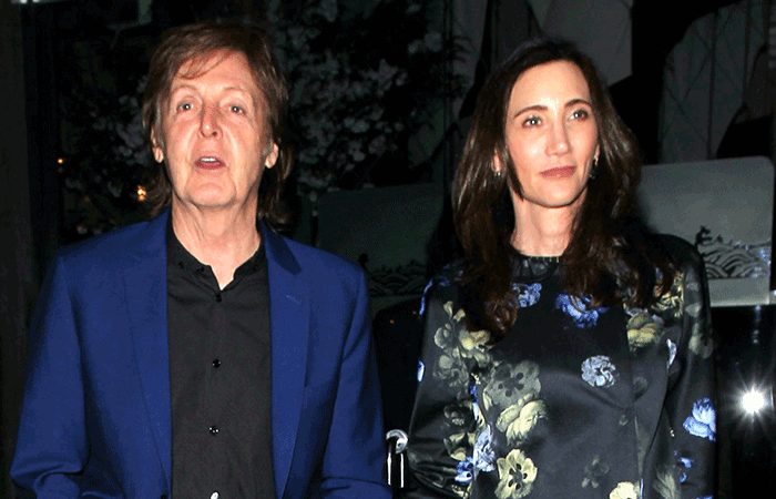 Paul Mccartney leva a amada, Nancy Shevell, para jantar