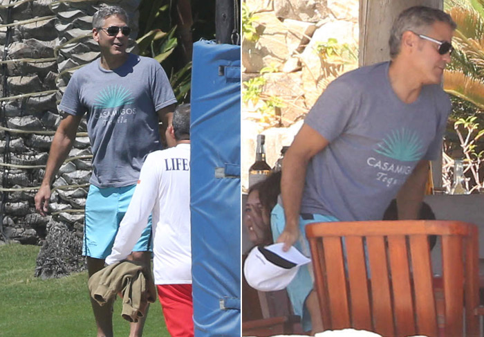 George Clooney curte férias em Cabo, no México