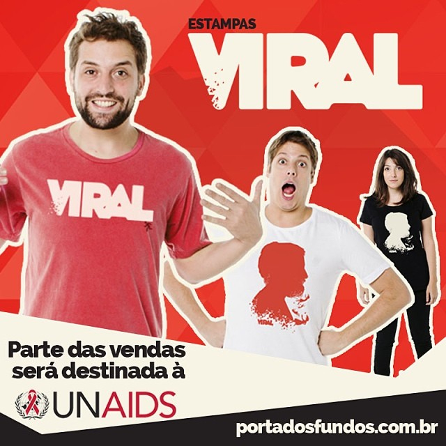Gregório Duvivier, Fabio Porchat e Clarice Falcão vestem novas camisetas do Porta Dos Fundos