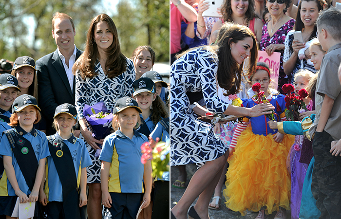  Mesmo com salto alto, Kate Middleton planta árvore na Austrália