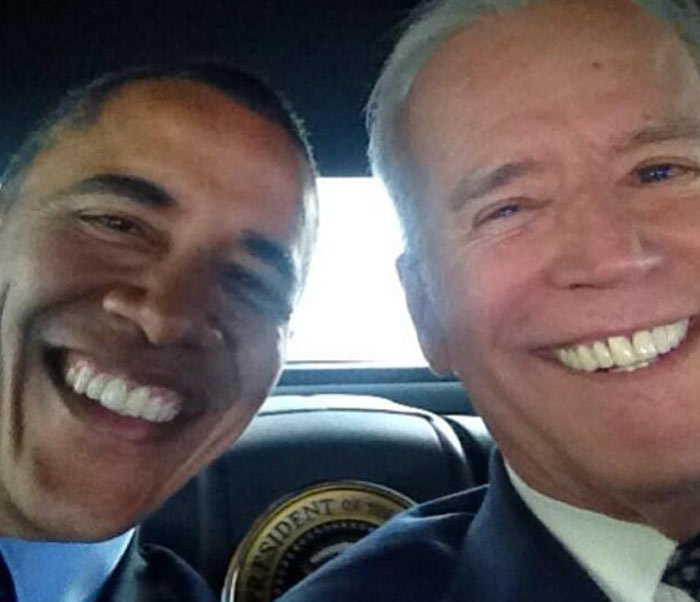 Barack Obama adere e tira selfie com vice-presidente dos Estados Unidos