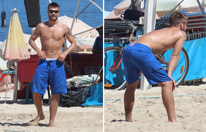  Rodrigo Hilbert joga vôlei de praia sem camisa 